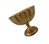 VlHpnpe Récipient à fleurs décoratif en fer permanent pour intérieur qui améliore n'importe quel endroit ou jardin - Vases dorés vieilli