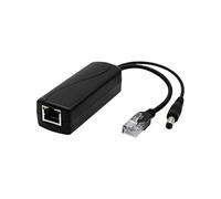 VlHpnpe Répartiteur d'alimentation sur Ethernet DC 5,5 x 2,5 mm prises 48 V vers 12 V Convertisseur de tensions pour boîtiers de caméras Protections contre les surintensités Répartiteur POE