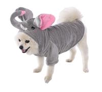 VlHpnpe Robe éléphant pour chien, sweat-shirt doux, parfait pour un costume d'Halloween, Halloween, vêtement pour animal de compagnie, facile à porter