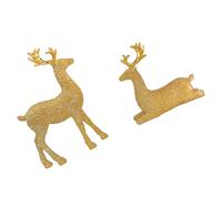 VlHpnpe Statue de cerf de vacances imperméable Création de colophane pour la maison ou le jardin Table de Noël simple Garnitures permanentes en résine