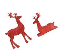 VlHpnpe Statue de cerf de vacances imperméable Création de colophane pour la maison ou le jardin Table de Noël simple Garnitures permanentes en résine