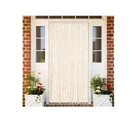Vidaxl Rideau Anti-Mouches Beige Et Blanc 100x200 Cm Chenille