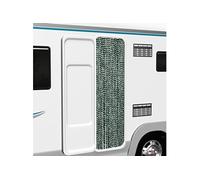 Vliegengordijn 56x200 cm chenille groen en wit377383
