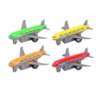 Vliegtuigen die-cast & pullback 4 stuks op kaart NEUF