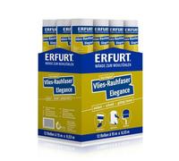 Vlies-Rauhfaser Erfurt Elegance Lot de 12 rouleaux de papier ingrain non-tissé
