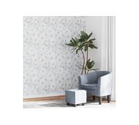 Vliesbehang 3D bloemenpatroon 10x0,53 m grijs353403