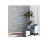 Vliesbehang 3D steen-look 10x0,53 m lichtgrijs353393