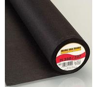Vlieseline Entoilage Thermocollant H250 : 100x90 Cm - Noir (2 coloris disponibles)