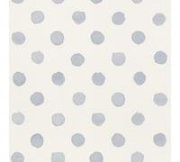 Rasch Bambino XIX 252033 Papier peint non tissé à gros pois Bleu