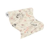 Vliestapete 409420 Tapete Tiere 53 x 1005 cm Rasch Kimono Weiß