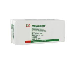 Vliwasoft® Compresse non tissée 5 x cm Compresses 100 pc(s)