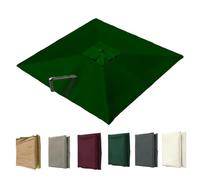 VLKLPZAHAK Auvent De Remplacement pour Parasol Déporté Carré De 3 M, Toile De Rechange pour Parasol De Jardin Extérieur, Housse De Rechange 8 Baleines Protection UV(Green,3x3m (9.8x9.8ft))