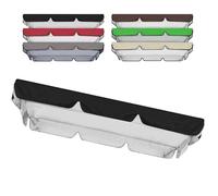 VLKLPZAHAK Balancelle Canopée Toit De Rechange 190x120cm Toile De Balancelle De Jardin Housse De Rechange pour Balancelle De Porche De 2 À 3 Places(Black,75x47in-191x120cm)