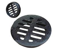 VLKLPZAHAK Drain De Sol En Fonte 20cm Drain De Douche Ronde De Remplacement, Crépine De Drain De Sol, Grille De Drainage Extérieure Pour Petites Pelouses(50mm-1.96in)
