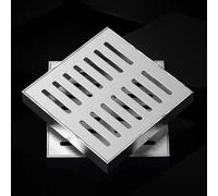 VLKLPZAHAK Grille De Drainage Carrée 25cm Grille De Vidange En Acier Inoxydable 304, Couvercle De Drainage Extérieur Pour Salle De Bain, Cour Décorative(15.7x11.8x1.2in-400x300x30mm)