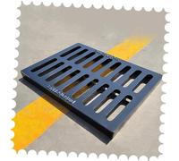 VLKLPZAHAK Grille De Drainage De 50x25cm Pour Garage, Couvercle De Drain De Tranchée En Fonte, Grille De Drainage Robuste Pour Allée En Béton(20x14x1.6in-50x35x4cm)