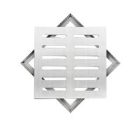 VLKLPZAHAK Grille De Vidange 20cm 25cm Grilles De Drainage En Acier Inoxydable, Grille D'égout Intérieure, Grille De Bassin Double Rangée Pour Parkings(19.6x11.8x1.2in-500x300x30mm)