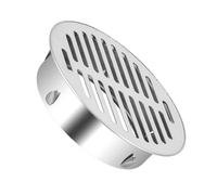VLKLPZAHAK Siphon De Sol Rond De 150mm Couvercle De Grille En Acier Inoxydable Intérieur, Drain De Sol Anti-Blocage Couvercle De Vidange De Sol Pour Balcon(50mm-1.96in)