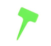 Vllcsla Lot de 50 Étiquettes en Plastique pour Plantes, 12 couleurs, 10 x 6 cm, Étiquettes de Jardin en T pour Plantes Extérieur, Étiquette Plastique Pouvant Etiquette Potager, Vert Clair