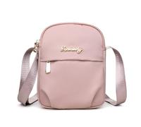 Vllcsla Sacs à Bandoulière Petit pour Femmes en Tissu, 15 cm de large x 19 cm de long x 7 cm de profondeur, Sac à Main pour Téléphone Léger, Anti-vol, pour Voyage, Utilisation Quotidienne, Rose