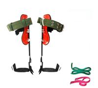 Vllentin Crampons d'escalade d'arbre,Griffe Elagage avec Gants Et Sangles De Pied,éQuipement d'escalade des Arbres,Crampons Escalade Arbre Professionnel,pour Hommes Arboristes