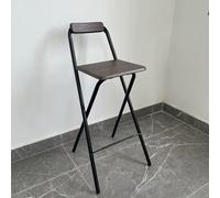 Vllentin Tabouret Bar Pliant avec Dossiers,Tabouret De Bar Pliable Portable avec Dossiers,Solide Et RéSistant,Facile à Transporter,Utilisé dans La Cuisine,Le Bureau,La FêTe
