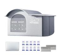 Vllold Abri d'extérieur pour chat - Longue durée - Refroidissement - Lit spacieux et portable - Pour intérieur et extérieur - Pour chiens de grande et petite race