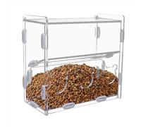 Vllold Boîte d'alimentation pour perroquets, boîte d'alimentation pour Oiseaux | Récipient d'alimentation en Acrylique Boîte Alimentaire Multi-Trous sans gâchis - Récipient Distributeur de Nourriture