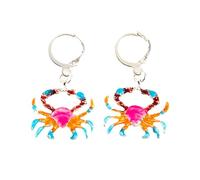Vllold Boucles d'oreilles pendantes en forme d'animaux pour femme | Boucles d'oreilles pendantes chic en alliage de crabe - Bijoux élégants pour voyage, voyage d'affaires, fête à la maison, Refer to