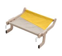Vllold Lit de fenêtre pour chat - Hamac en bois pour chat | Hamac de fenêtre pour chats d'intérieur, facile à régler et grand siège de lit pour rebord de fenêtre, chevet