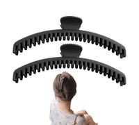 Vllold Lot de 2 petites pinces à cheveux portables | Épingles à cheveux bananes antidérapantes, grandes barrettes, épingles à fines, forte adhérence pour femmes et filles