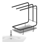 Vllold Panier d'évier de cuisine, organisateur de lingettes éponges, organisateur d'accessoires d'évier de salle de bain, égouttoir à vaisselle, support mural pour brosse à vaisselle