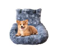 Vllold Siège auto pour petit chien - Siège de voiture en peluche pour chat, coussin lavable, lit de voyage confortable pour véhicule, camion, camping, aventures, visite vétérinaire, trajets quotidiens