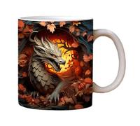 Vllold Tasses à café dragon chinois du zodiaque 2024 - Motifs de dragons 2024 325 ml pour café, lait et thé, cadeau du zodiaque