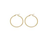 Vlnet | Vestopazzo boucles d'oreilles créoles dorées | mini-medi-maxi | acier plaqué or | Fabrication artisanale | nickel testé, Taglia unica, Acier allié, Aucune pierre précieuse.
