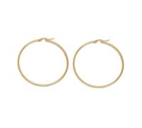 Vlnet | Vestopazzo boucles d'oreilles créoles dorées | mini-medi-maxi | acier plaqué or | Fabrication artisanale | nickel testé, Taglia unica, Acier allié, Aucune pierre précieuse.