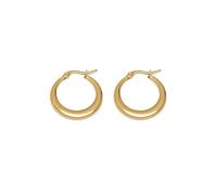 Vlnet | Vestopazzo boucles d'oreilles dorées | texture silky, serpent, effet bambou | acier plaqué or | artisanat, Taglia unica, Acier allié, Aucune pierre précieuse.