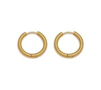 Vlnet | Vestopazzo boucles d'oreilles hopps fines et serpent | anneaux fermés | taille mini et petit | artisanat | nickel testé, Taglia unica, Acier allié, Aucune pierre précieuse.