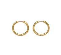 Vlnet | Vestopazzo boucles d'oreilles hopps fines et serpent | anneaux fermés | taille mini et petit | artisanat | nickel testé, Taglia unica, Acier allié, Aucune pierre précieuse.