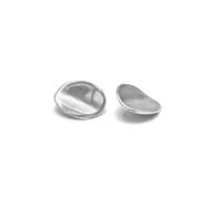 Vlnet | Vestopazzo Boucles d'oreilles Pierre Shape | Plat ou bombé | Aluminium 100% recyclé | Taille 4 cm | Fabrication artisanale, Taglia unica, Aluminium, Aucune pierre précieuse.