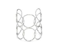 VLNET® | Vestopazzo Collier - Boucles d'oreilles - Bracelet - Bague | spirale, cercles concentriques et courbes | Plaqué argent 925 | Fabrication artisanale | Nickel tested, taglia unica, Argent