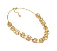 VLNET ® | Vestopazzo collier - bracelet - bague - boucles d'oreilles | multi-lignes tressées, spirale, cercles, bracelet | laiton 100 % recy rtisanat, taglia unica, Laiton, Pas de gemme