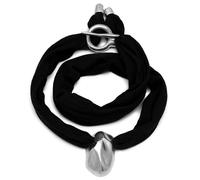 VLNET Vestopazzo Collier jersey stone Shape | couleur noire | aluminium 100 % recyclé | modèle montants | artisanat | longueur réglable