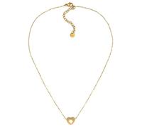 VLNET | Vestopazzo petit collier coeur | petit pendentif en forme de coeur | acier plaqué or | artisanat | nickel testé | longueur 39+5 cm