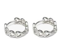 Vlnet | Vestopazzo petites boucles d'oreilles multicoeurs | Petite bague formée de nombreux cœurs | Plaqué argent | Fabrication artisanale | Nickel testé