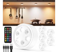Vloee Spot LED Rechargeable 2400mAh, Lampe Placard RGB avec Télécommande