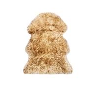Vloerkleed 60x90 cm schapenvacht gemêleerd bruin283877