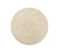 vidaXL Tapis fait à la main Jute Blanc et naturel 150 cm