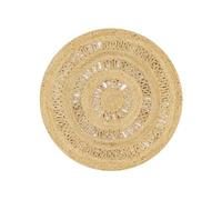 Vidaxl Tapis Fait À La Main Jute Tressée 90 Cm