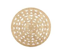 vidaXL Vloerkleed handgemaakt 90 cm gevlochten jute133710 Brun G